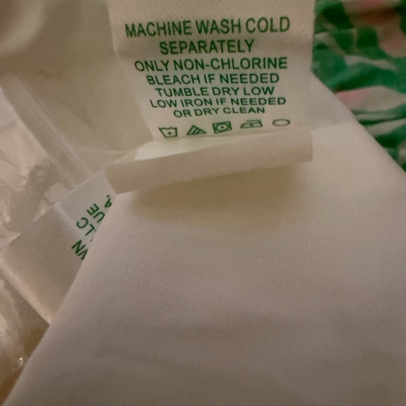 LILLY PULITZER TRISHA STRETCH SHIRTDRESS SIZE 8 WHO LET THE FRONDS OUT EXCELLENT - Picture 14 of 14